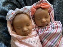 Meet The Twins! Reborn Baby Girl Dolls Lindsey And Leslie! Accessories Included