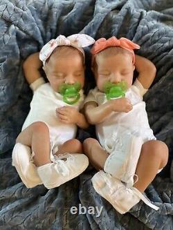 Meet The Twins! Reborn Baby Girl Dolls Lindsey And Leslie! Accessories Included