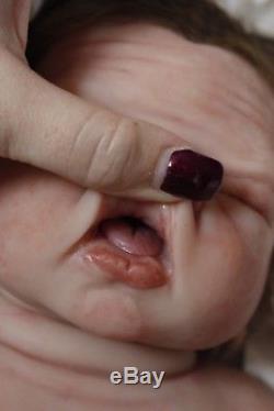 Mia Full Body Solid Silicone Newborn Baby Girl by Olivia Stone Ecoflex 10
