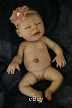 Mia by Olga Romanova Solid Full Body Silicone Newborn Baby Girl doll