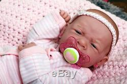 My Precious Baby Girl! Berenguer Preemie Lifelike Reborn Doll W Pacifier, Bottle