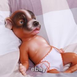 NEW 13.7'' Full Silicone Reborn Dog Doll Cuddly Newborn Soft Cute Animals Toy