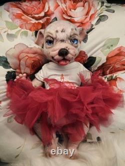 NEW 14 Full Solid Silicone Reborn Puppy Alternative Doll Collectible Girl