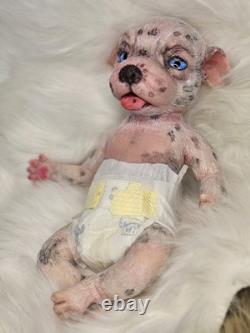 NEW 14 Full Solid Silicone Reborn Puppy Alternative Doll Collectible Girl