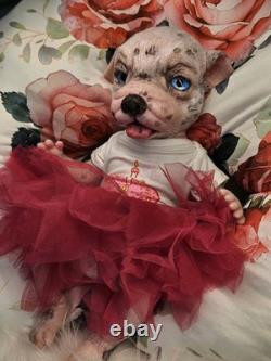 NEW 14 Full Solid Silicone Reborn Puppy Alternative Doll Collectible Girl