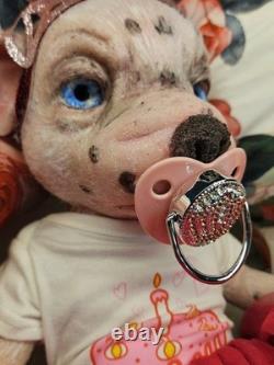 NEW 14 Full Solid Silicone Reborn Puppy Alternative Doll Collectible Girl