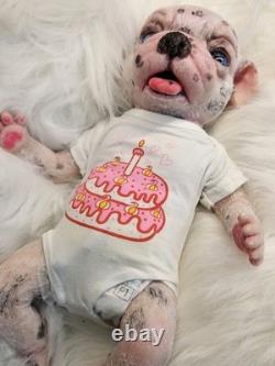 NEW 14 Full Solid Silicone Reborn Puppy Alternative Doll Collectible Girl