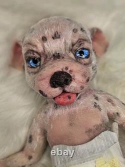 NEW 14 Full Solid Silicone Reborn Puppy Alternative Doll Collectible Girl