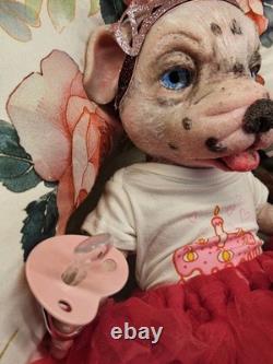 NEW 14 Full Solid Silicone Reborn Puppy Alternative Doll Collectible Girl