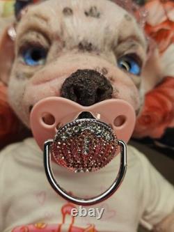 NEW 14 Full Solid Silicone Reborn Puppy Alternative Doll Collectible Girl