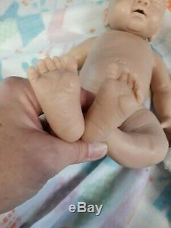 NEW 14 Preemie Full Body Silicone Baby Girl Doll Tabitha