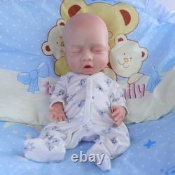 NEW 15 Full Body Silicone 38cm Reborn Baby Doll Baby Newborn boy Dolls 3.52LBS