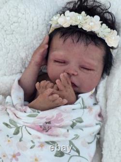NEW 16 Full Body Silicone Baby Doll Girl COA Authentic Artist Doll