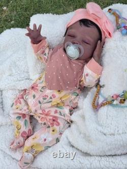 NEW 16 Full Body Silicone Baby Doll Girl COA Authentic Artist Doll