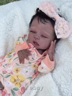 NEW 16 Full Body Silicone Baby Doll Girl COA Authentic Artist Doll