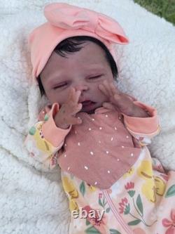 NEW 16 Full Body Silicone Baby Doll Girl COA Authentic Artist Doll