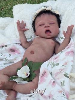 NEW 16 Full Body Silicone Baby Doll Girl COA Authentic Artist Doll