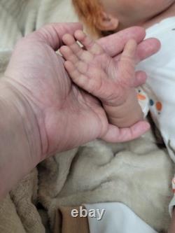 NEW 22 full solid body silicone reborn baby doll boy art babydoll