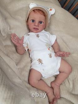 NEW 22 full solid body silicone reborn baby doll boy art babydoll
