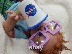 NEW 22 full solid body silicone reborn baby doll boy art babydoll