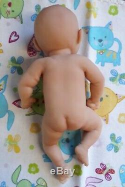 NEW 7 Painted Micro Preemie Full Body Silicone Baby Girl Doll Kayla