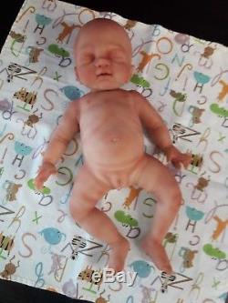 NEW! Painted Preemie Full Body Silicone Baby Girl Doll Tabitha