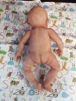 NEW! Painted Preemie Full Body Silicone Baby Girl Doll Tabitha