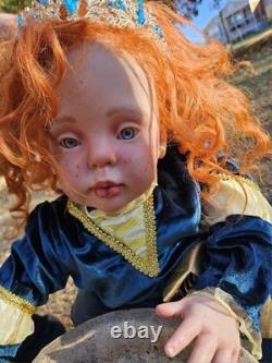 NEW SOLD out VINTAGE Reborn Taylor 2010 By DONNA Rubert as Merida 30 BRAVE Doll