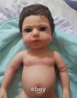 NIB Reborn FULLSilicone BabyBoyDoll Ludon Rooted Hair+Extras not pictured x10