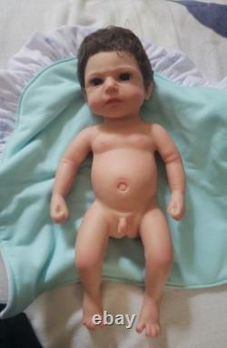 NIB Reborn FULLSilicone BabyBoyDoll Ludon Rooted Hair+Extras not pictured x10