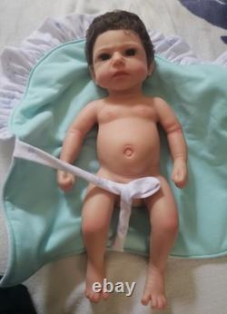 NIB Reborn FULLSilicone BabyBoyDoll Ludon Rooted Hair+Extras not pictured x10