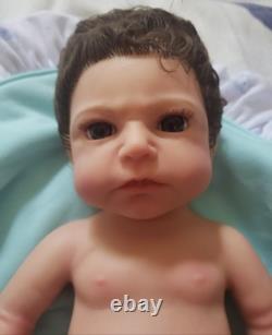 NIB Reborn FULLSilicone BabyBoyDoll Ludon Rooted Hair+Extras not pictured x10