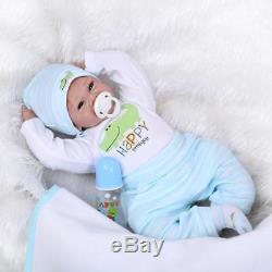 NPK Reborn Baby Doll Realistic Baby Dolls 22'' Vinyl Silicone Newborn Cute Boy