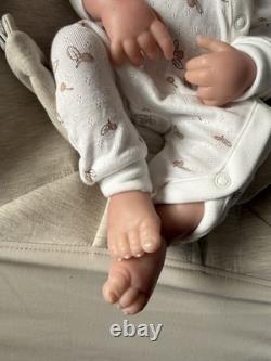 New 100% Full Silicone Reborn Doll Weighted Newborn Girl Soft Flexi
