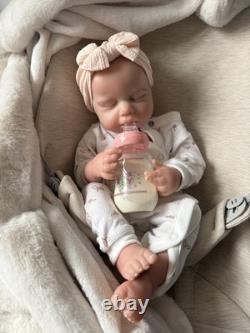 New 100% Full Silicone Reborn Doll Weighted Newborn Girl Soft Flexi
