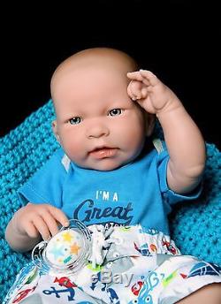 New Baby Boy Doll 17 InchES Berenguer Newborn Reborn Soft Vinyl Real SUPER DEAL