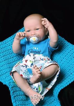 New Baby Boy Doll 17 InchES Berenguer Newborn Reborn Soft Vinyl Real SUPER DEAL