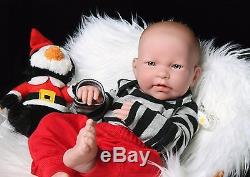 New Baby Boy Doll 17 InchES Berenguer Newborn Reborn Soft Vinyl Real SUPER DEAL