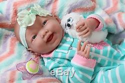 New Baby Girl Smiling Doll Real Reborn Berenguer 15 Inch Vinyl Life Like Alive