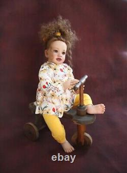 New Dawn NurseryReborn Toddler DollPIPPAhuman hairartist Gail Carey