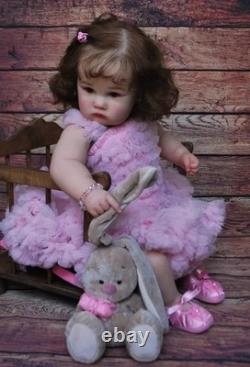 New Handmade 24'' Vinyl Silicone Reborn Baby Dolls Lifelike Doll Women Girl Gift