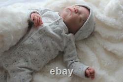 New Realistic Lifelike Adorable Newborn Baby Boy Partial Silicone Luxe Brace