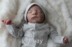 New Realistic Lifelike Adorable Newborn Baby Boy Partial Silicone Luxe Brace