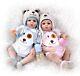 Newborn Baby Dolls Silicone Full Body Twins Doll Boy+Girl 18 Reborn Baby Dolls