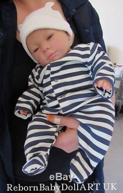Newborn Reborn Baby BOY Doll AWAKE. #RebornBabyDollArtUK