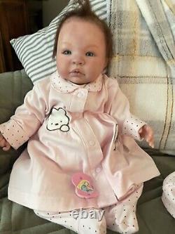 Newborn reborn baby girl doll