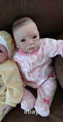 Newborn reborn baby girl doll in good condition