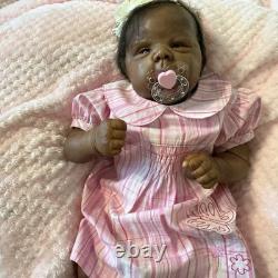 OOAK Medium Dark AA Reborn art doll 3 Months 20 inches long Tori