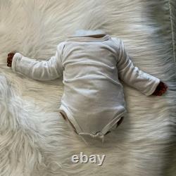 OOAK Medium Dark AA Reborn art doll 3 Months 20 inches long Tori