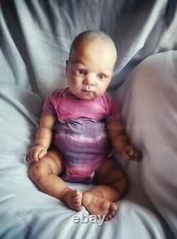 OOAK realistic reborn doll AA boy Donna Rubert Cutie fake baby